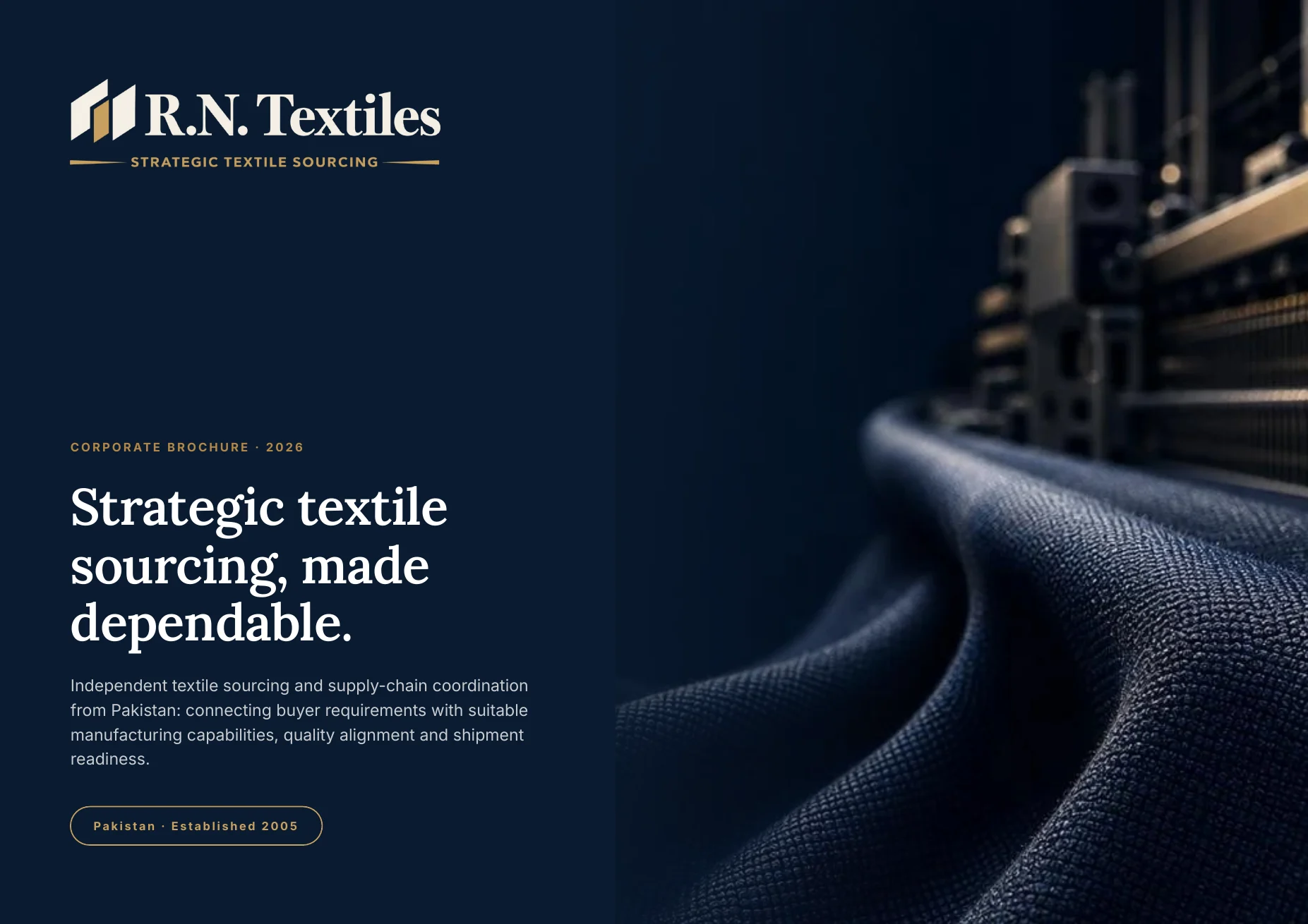 R.N. Textiles Corporate Brochure cover preview