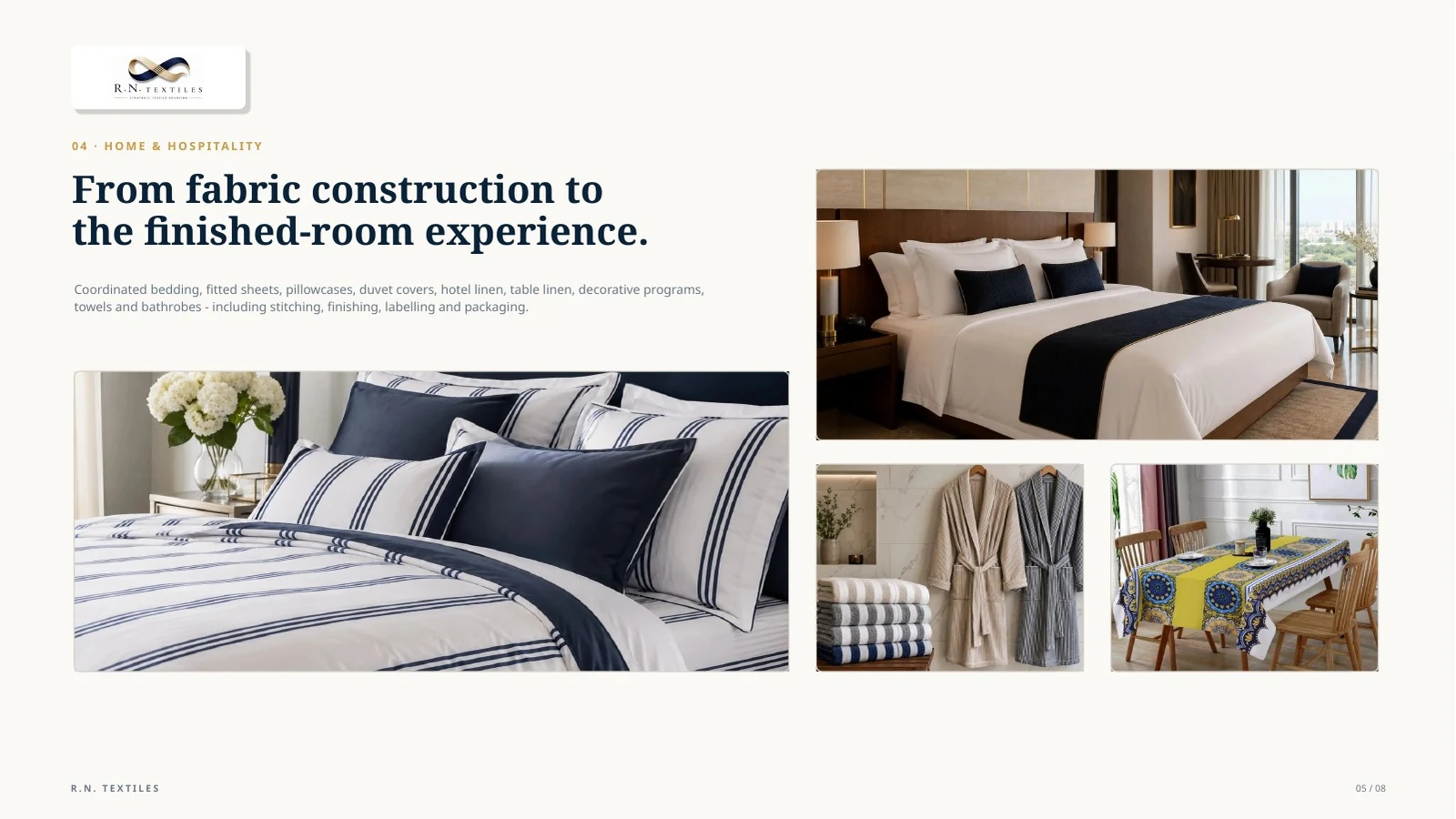 R.N. Textiles corporate brochure page 5