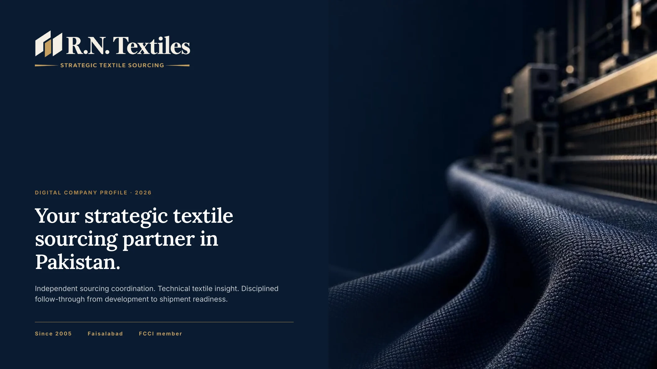 R.N. Textiles Digital Profile cover preview